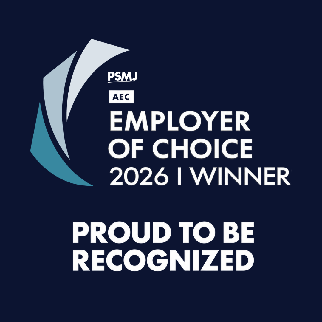 PSMJ AEC Employer of Choice 2026 Winner recognition awarded to Beck Engineering.